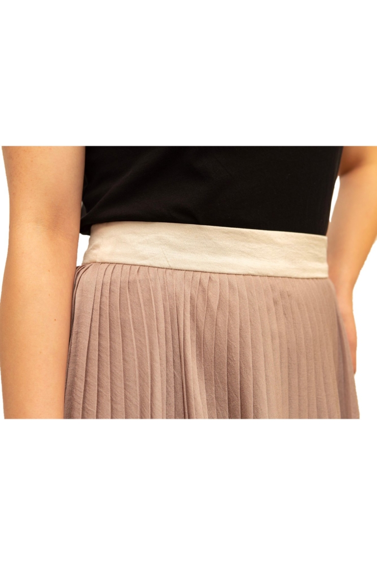 Vanessa Pleated Wrap Midi Skirt White